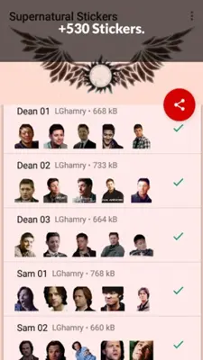 SPN Stickers for WhatsApp android App screenshot 5